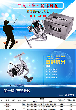 鱼竿详情页图片_鱼竿详情页素材_鱼竿详情页模板免费下载