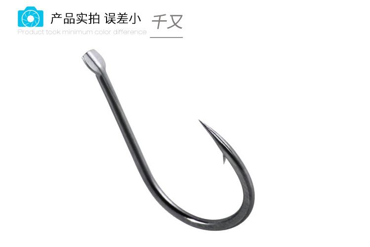 黑金刚血槽鱼钩千又有倒刺新关东钓鱼钩绝尘线槽垂钓用品